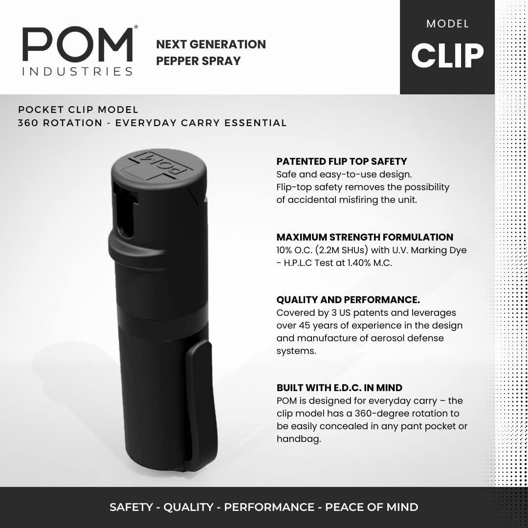 POM Pepper Spray (Clip)